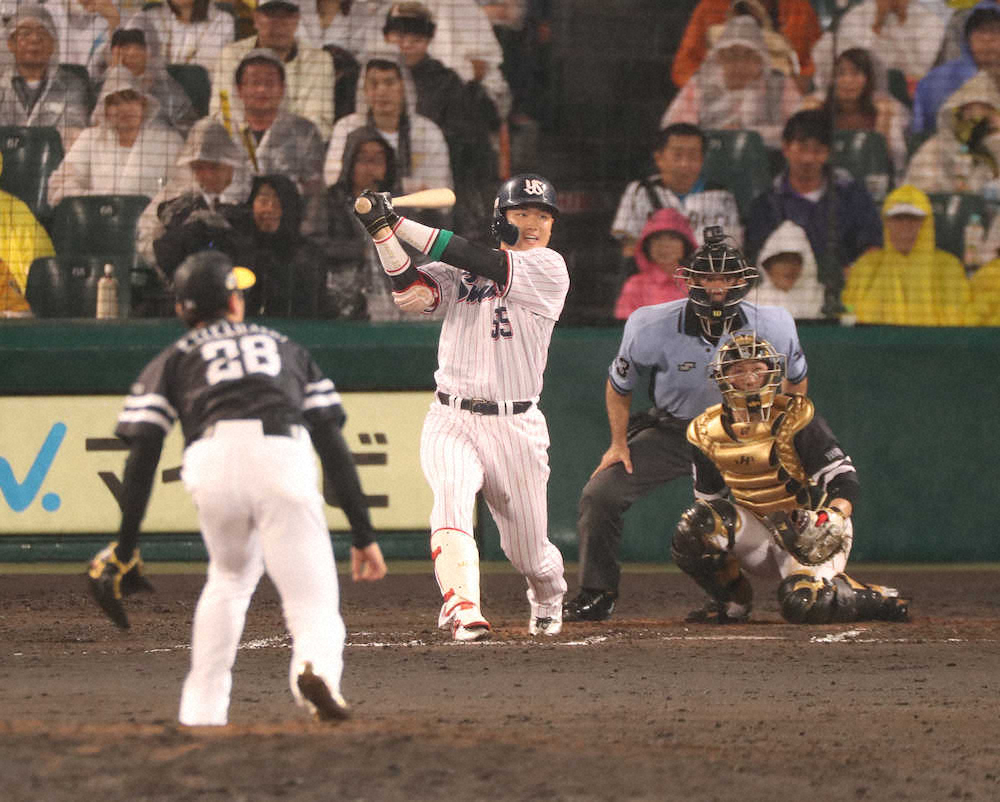 ヤクルト村上、高校時代泣いた聖地で感謝のプレー「また来年も出たい」