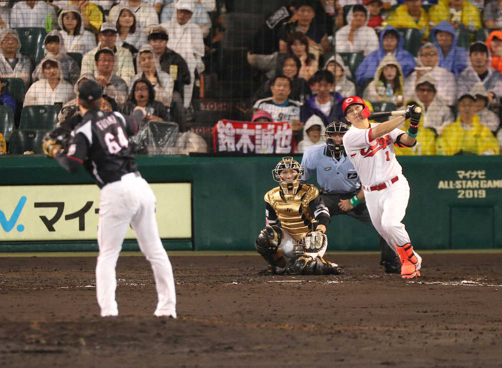 広島・誠也2年連続球宴弾！ホームランダービーでは初優勝「奇跡」