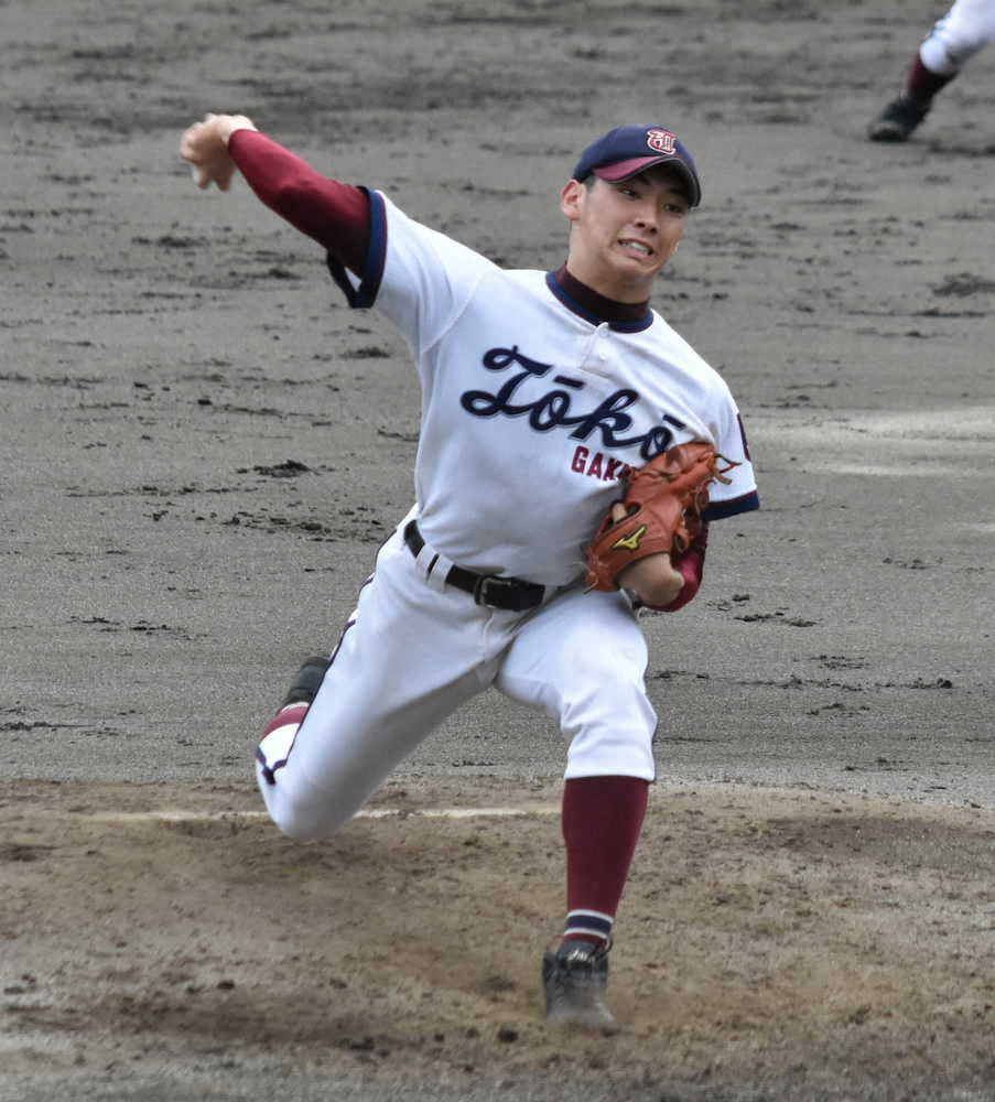 5回を投げて参考のノーヒットノーランを達成した桐光学園・谷村