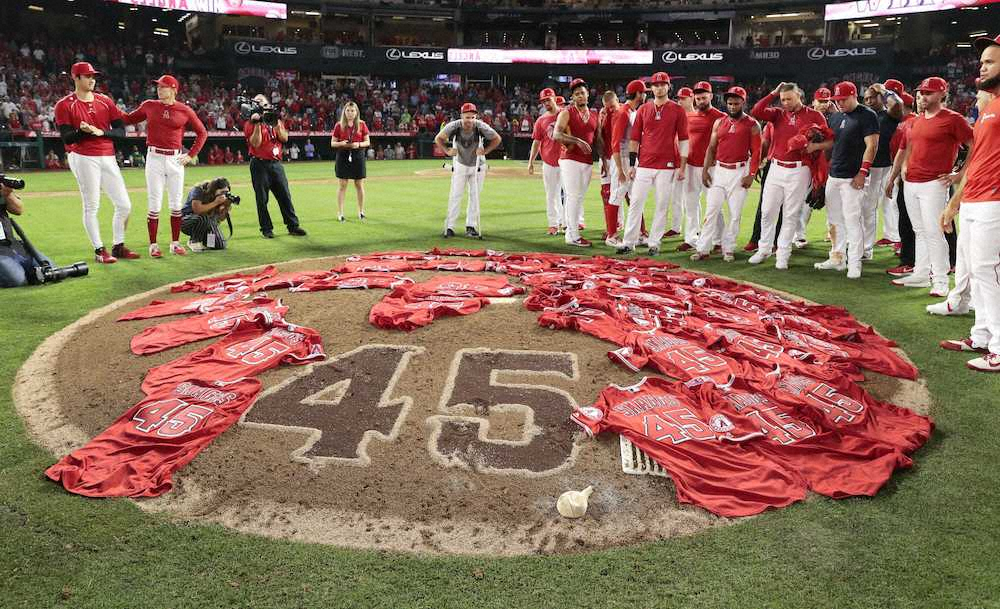 大谷、亡き友に手向けの8戦連続安打　チームは2投手継投ノーヒッター