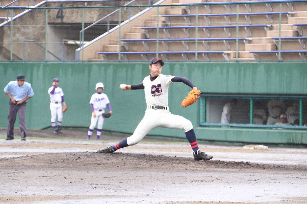 ＜昭和第一学園・日大二＞相手打線を1安打に封じ込めた日大二・田中