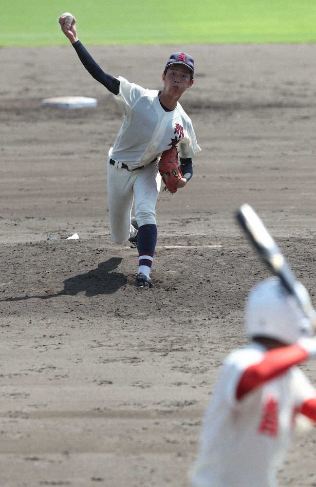 【和歌山】那賀・谷脇　12失点も184球投げ抜く　県個人最多66奪三振の記録残し夏終わる