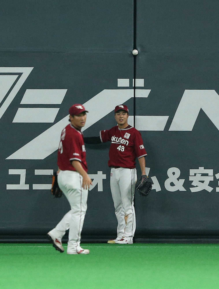 日本ハム・石井　打球がフェンスに挟まり…エンタイトル二塁打「ボールはどこだ」