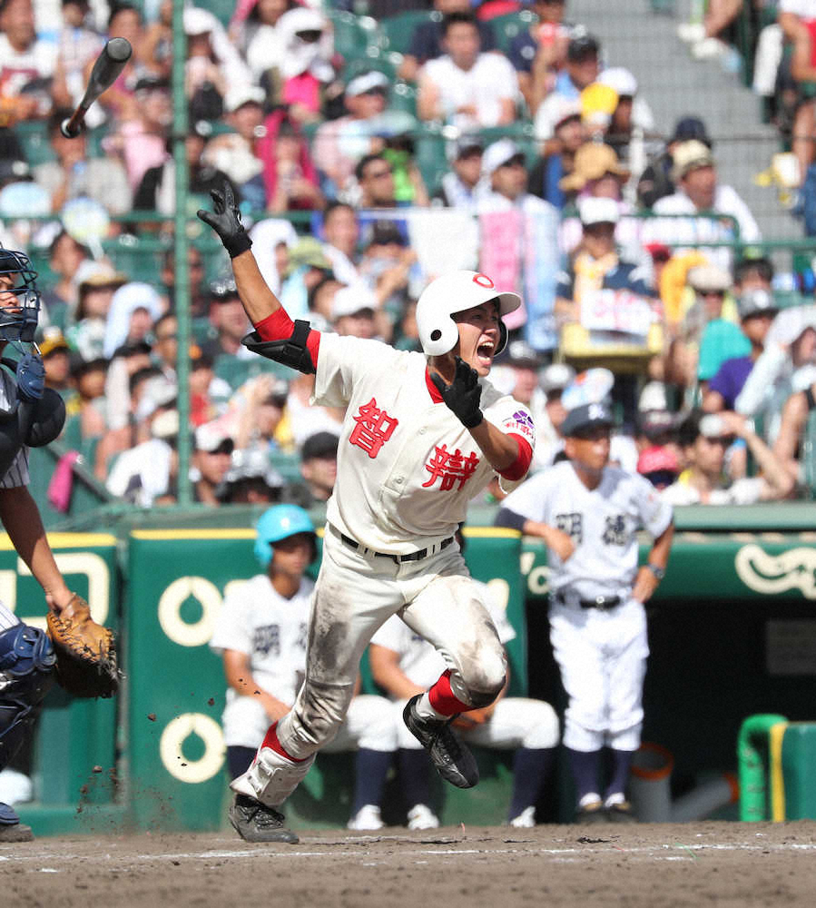 【画像・写真】智弁和歌山　1イニング3発！ド派手逆転劇　08年の先輩と同じ日付に史上2度目の大会記録