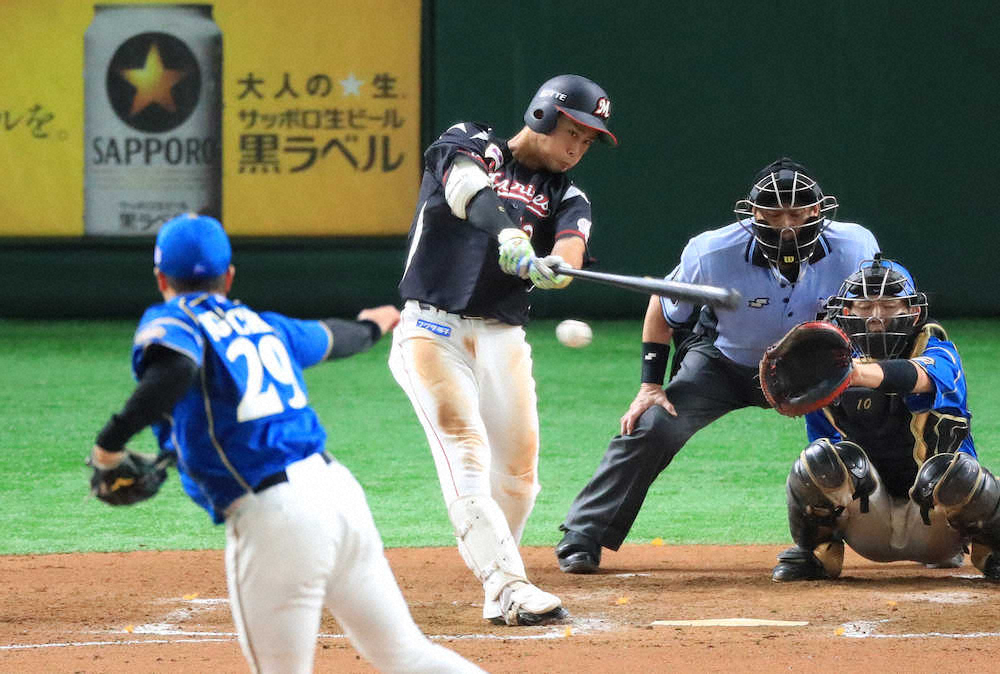 ロッテ先発全員13安打で今季500得点達成　昨季より23試合早く