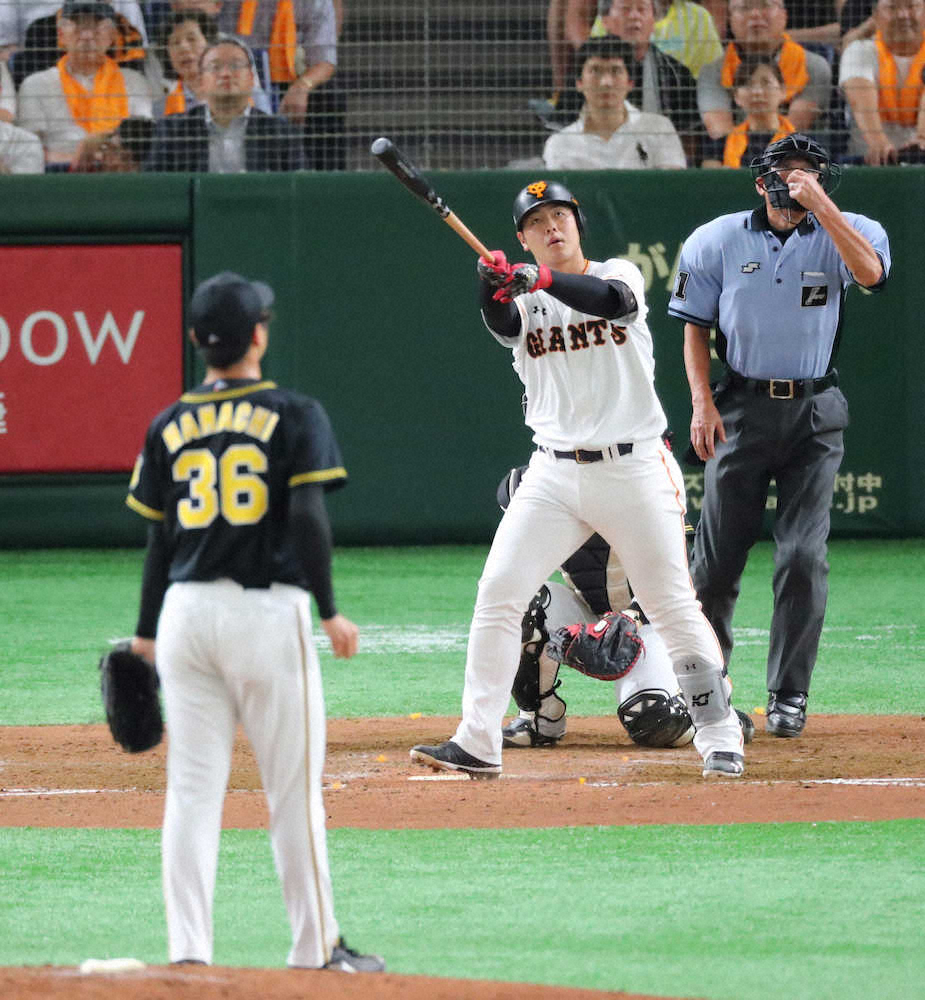 巨人・増田大、先制三塁打＆2盗塁　原監督にっこり「きっぷのいい野球選手」