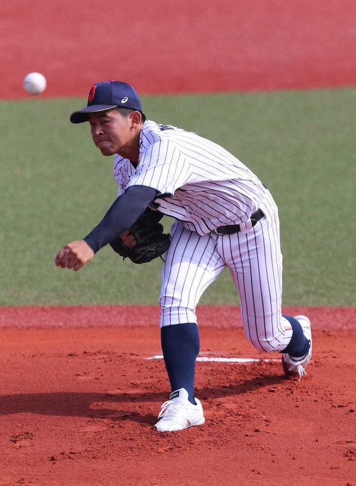 興南・宮城　U―18日本代表実戦の“開幕投手”で3回無失点