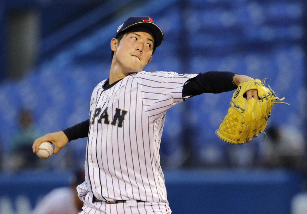 【画像・写真】U18佐々木　大学No.1右腕・森下と“ドラ1候補頂上対決”本番前ラスト実戦「無失点」宣言