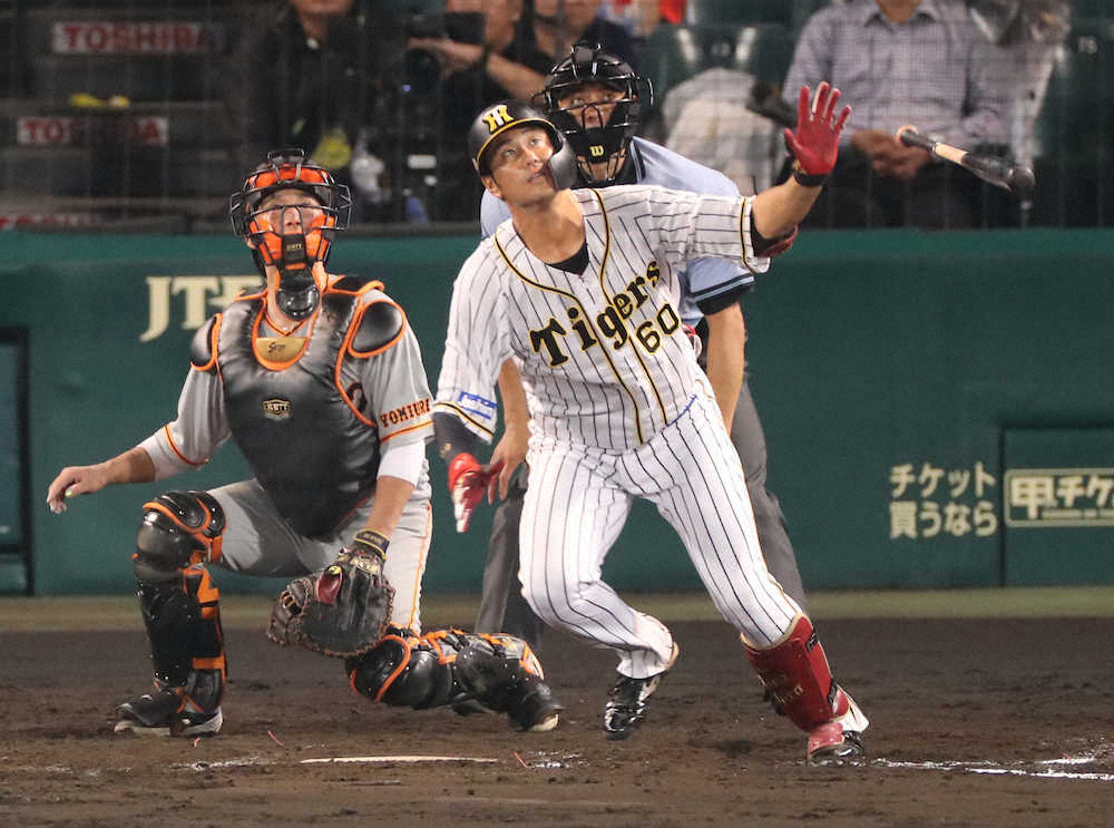 阪神、巨人に競り勝ち連敗脱出！代打・中谷が決勝ソロ　西7勝目ならずも6回2失点粘投