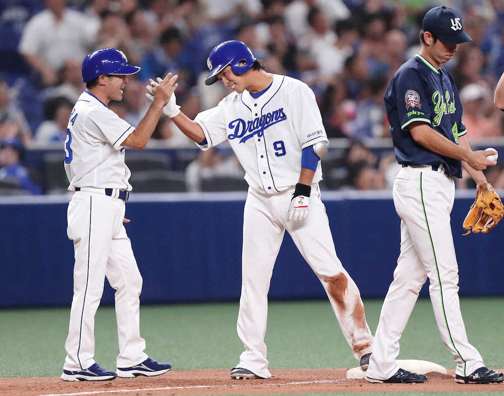 中日・石川駿が今季初安打「流れに乗っていきました」走者一掃の適時三塁打で最終盤に猛アピール
