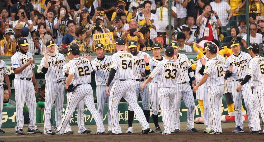 【画像・写真】阪神　5連勝で83日ぶり5割復帰！逆転CSへあと1勝だ　7投手による必死の継投