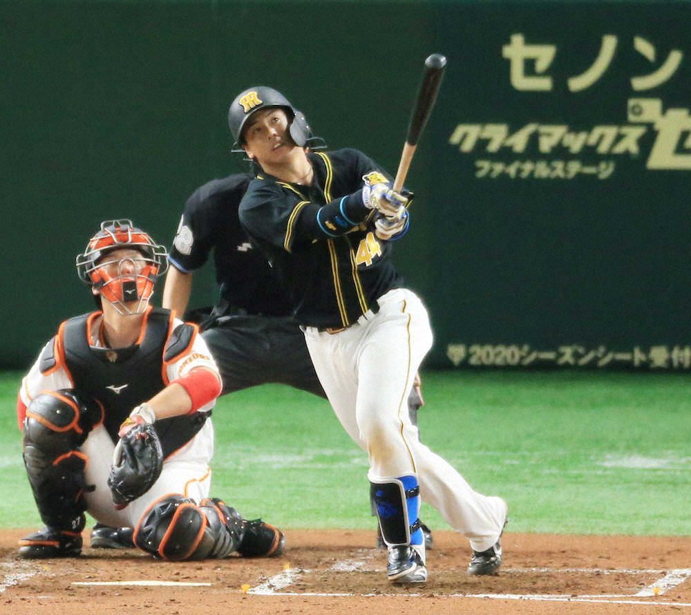 阪神・梅野3安打2打点　“恐怖の8番”が先制弾「自分のバッティングができた」