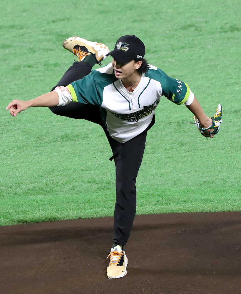 伊藤健太郎「アウェーだった」日本シリーズ、ワンバン始球式に自己採点0点