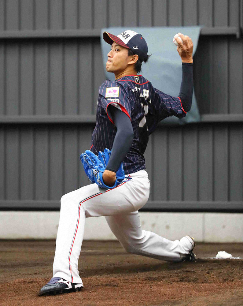 侍ジャパン強化合宿第2日　25日練習試合先発の岸「感謝の」先陣切る