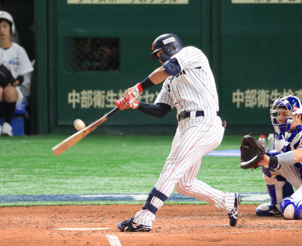 誠也、12打点目「良いところに落ちた」