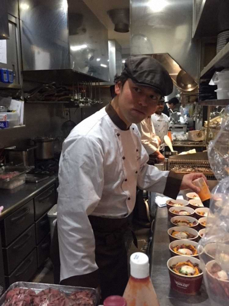 楽天・高梨がシェフに変身！仙台のレストランに一日入店「楽しかった」