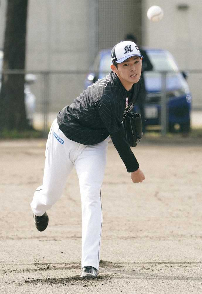 ロッテドラ1佐々木朗、13日初ブルペン投球決定　吉井コーチ「1回ぐらいはね」