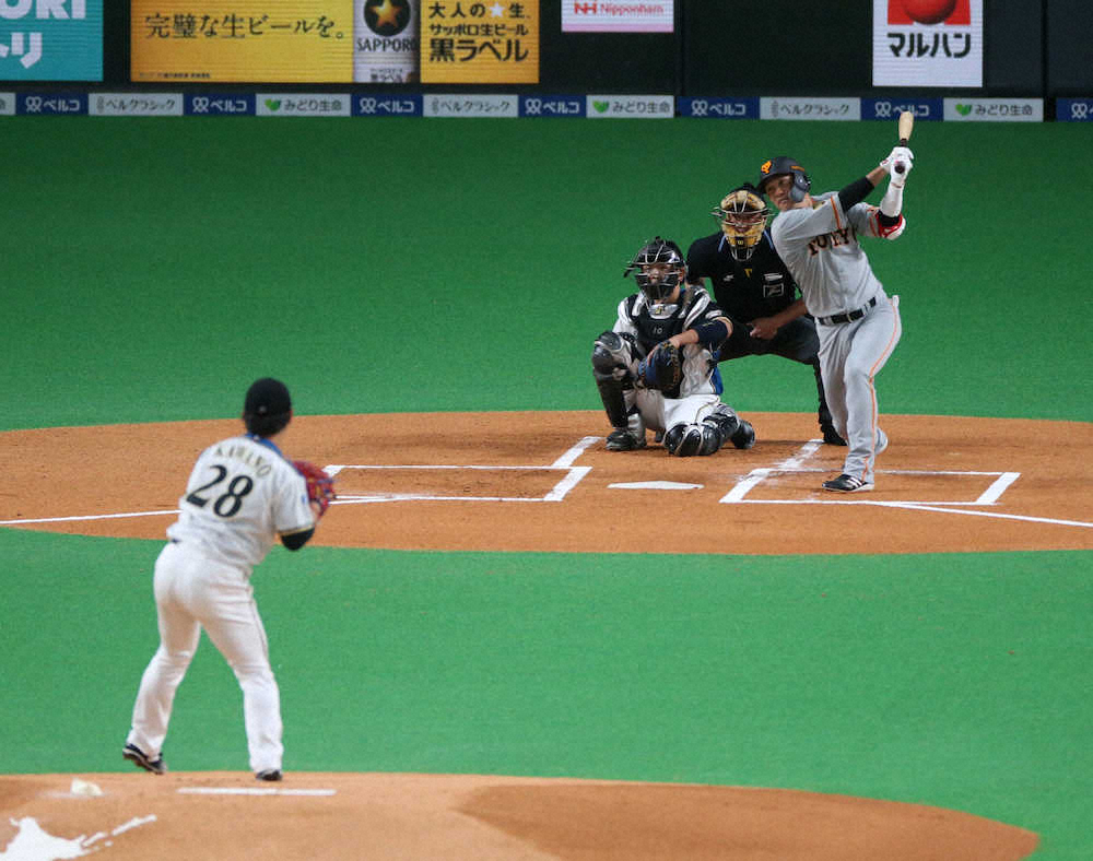 巨人・坂本、日本ハムドラ1撃ち二塁打「いい調子で来てると思います！」