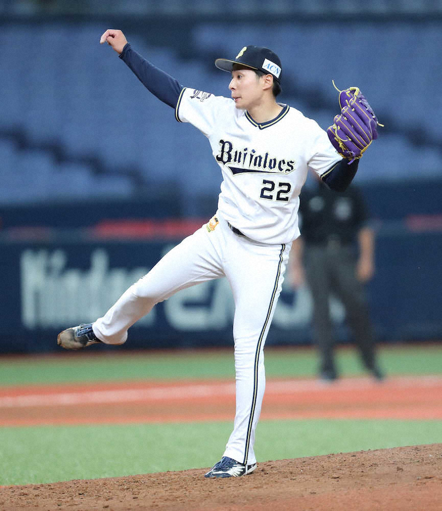 オリックス・ドラ3村西　プロ初先発で修正力発揮　上々5回3失点6K