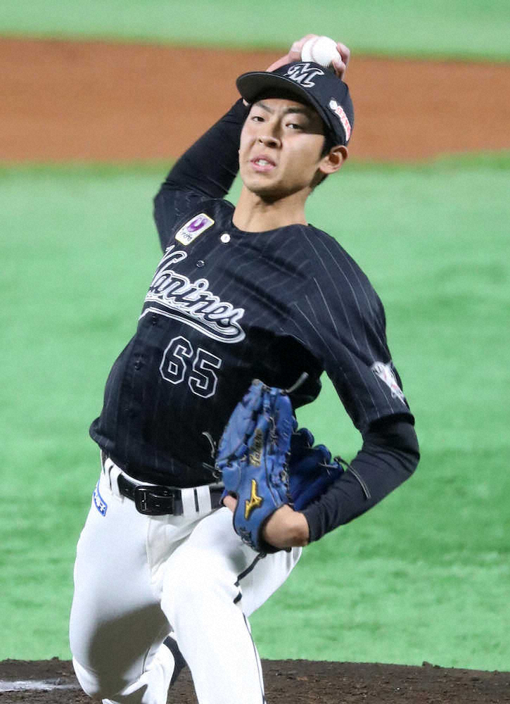 ロッテ・古谷　ソフトB相手に3回2失点　初回3者斬りも…2回松田宣に被弾