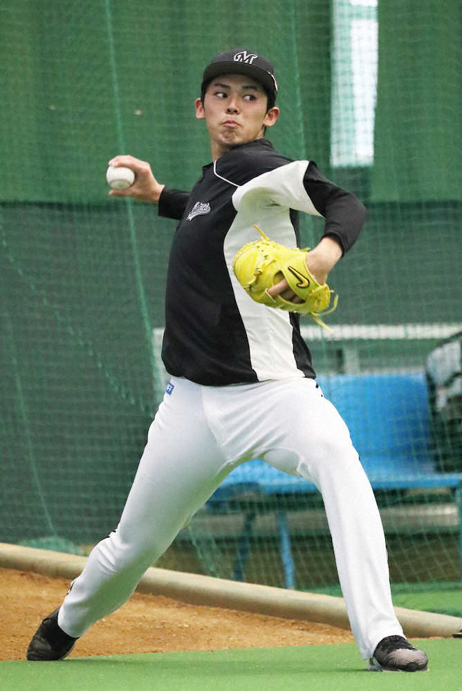 ロッテ朗希　24日にプロ入り初の打撃投手登板　井口監督「順調に来ている」