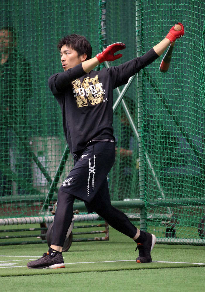 【画像・写真】巨人・増田大、実戦想定の打撃練習　岸田は柵越え連発