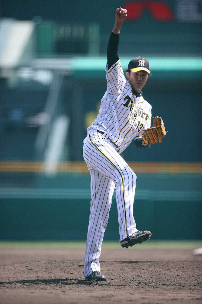 【画像・写真】シート打撃に登板し、豪快な投球を披露した阪神・藤浪（球団提供）