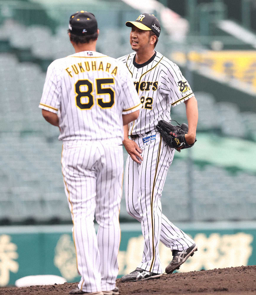 阪神・球児　緊急降板　2ラン被弾後、腰に張り　矢野監督「大事を取って」