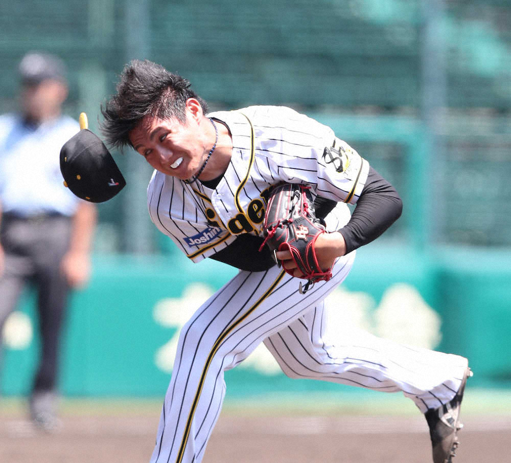阪神ドラ1・西純がプロ初の甲子園で躍動の投球　3回無失点で公式戦デビュー飾る