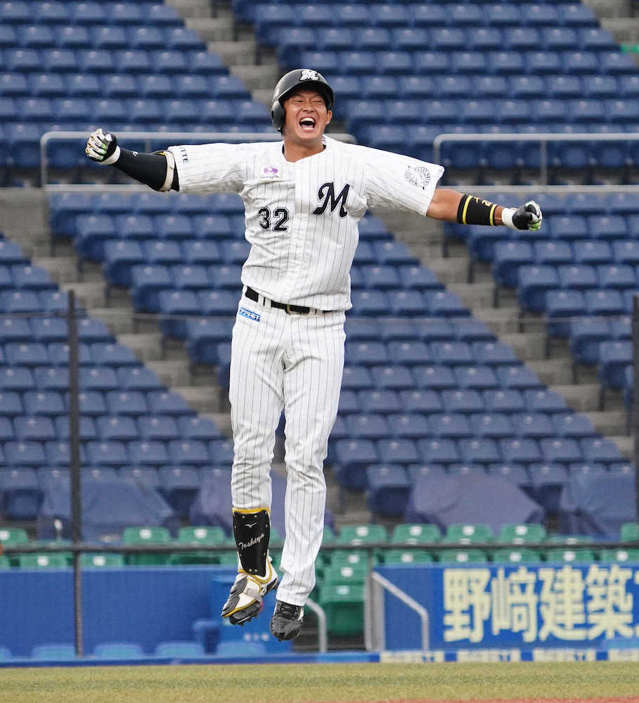 ロッテドラ2佐藤　プロ初安打がサヨナラ打！代打でリベンジ「2度同じ相手に抑えられるわけにはいかない」