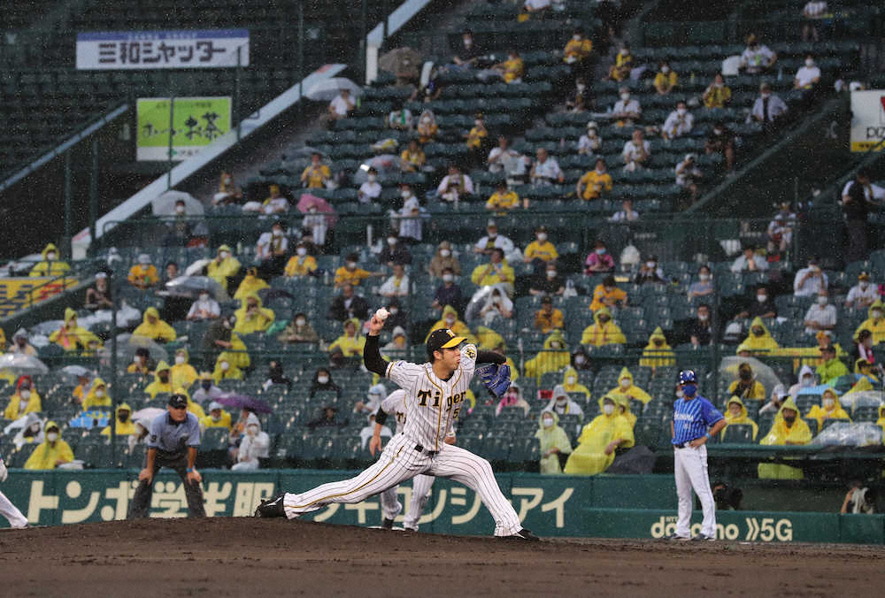 阪神―DeNAは5回表終了後に降雨コールド成立　阪神が観客動員の試合を制して4連勝