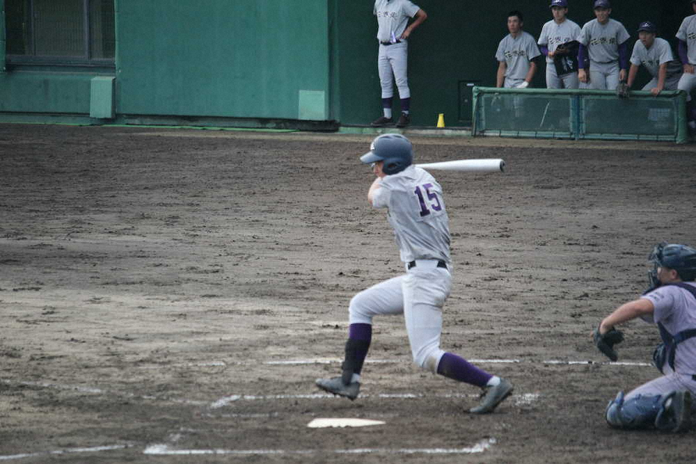 【画像・写真】大谷先輩に応えた!プロ注目の水谷が決勝打　戦後初の花巻東V3へ4強入り