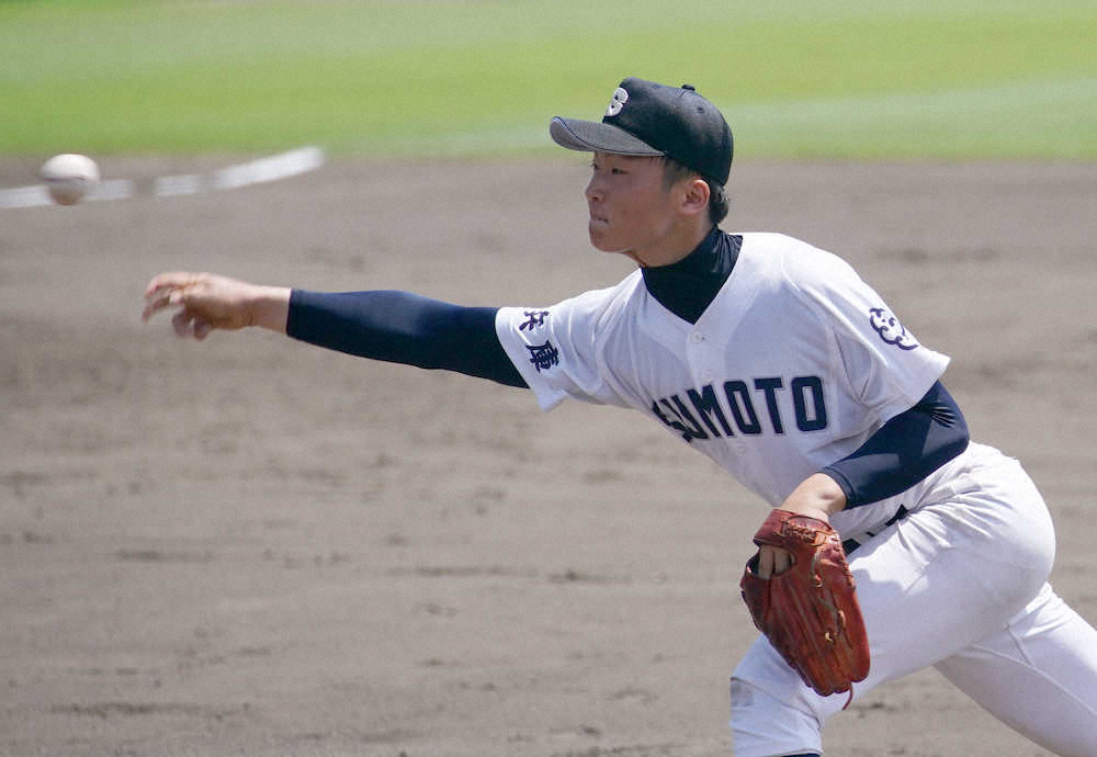 今日は上投げ？横投げ？洲本の変わり種・高田寛人が西脇工をきりきり舞い