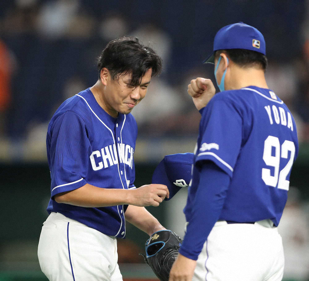 【画像・写真】中日　今季初の3カード連続勝ち越し、大野雄快投に与田監督称賛「何も言うことはない」