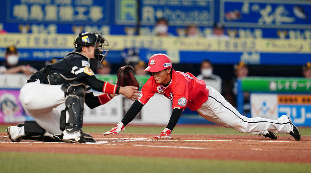 ロッテ「光速王子」和田康士朗“仰天走塁”一塁から単打で生還！「全力でホームを狙った」