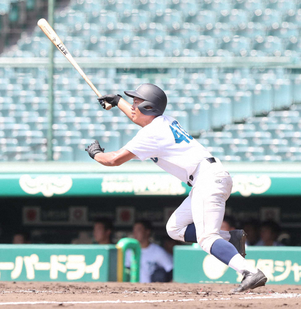 合同練習会シート打撃　広島商・寺本外野手が2本の二塁打「良いアピールできた」
