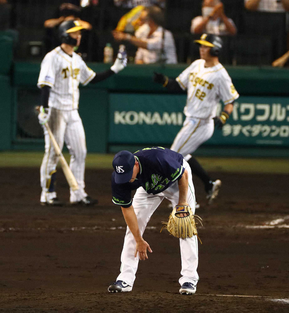 阪神“これぞラッキー7”　ヤクルト・マクガフの草野球なみ珍プレーで決勝点　巨人4連戦に勝ち運?