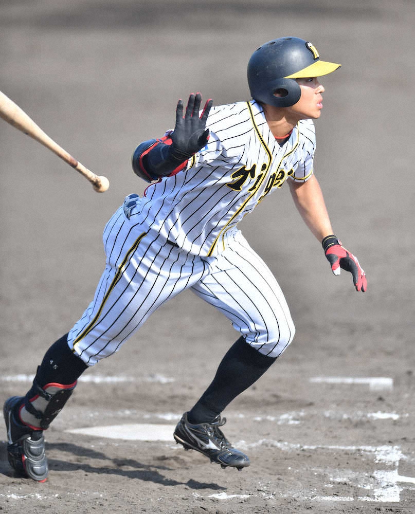 阪神ドラ4・遠藤　公式戦1号本塁打「間を大事にして1打席1球を大切に」