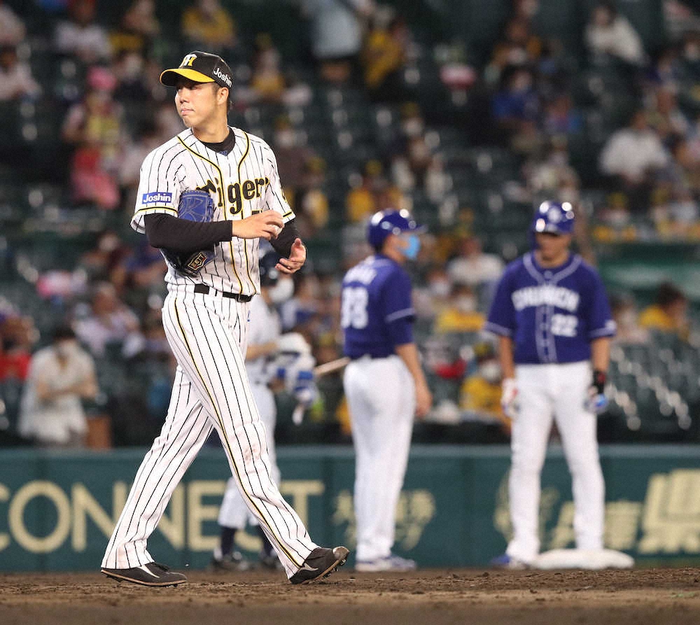 【画像・写真】初の2桁勝利へ黄色信号　阪神・青柳　自己ワースト8失点　9月5戦4敗に矢野監督「成長していかないと」