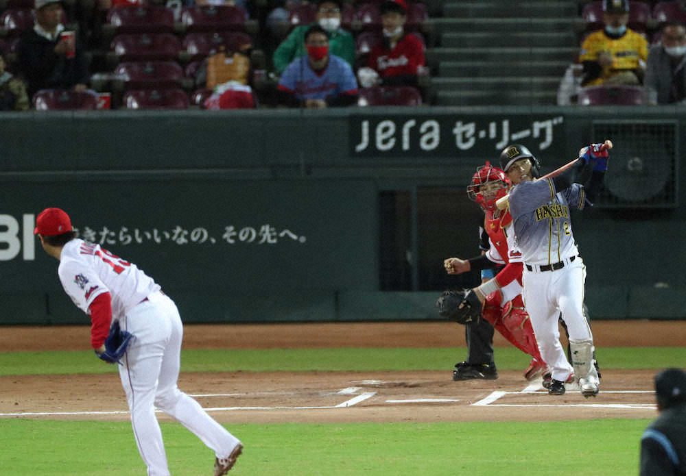 阪神・北條　7月21日以来の2号先制2ランで西勇を援護「思い切って打つことができた」