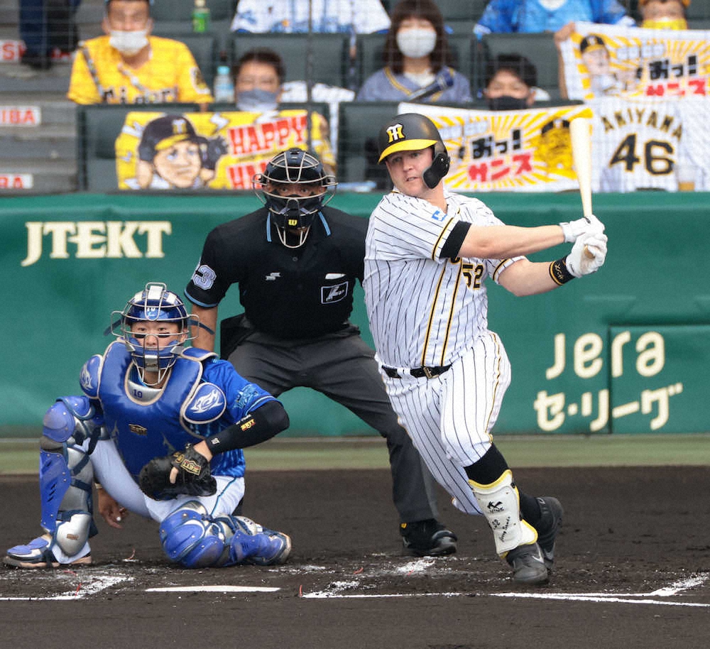 阪神・サンズ　得点圏で16打席ぶり安打　本塁打王争いの大山“アシスト”にも期待