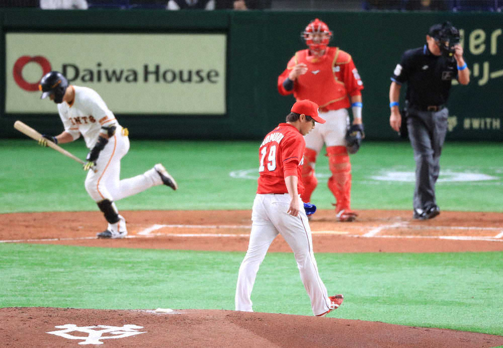 野村VS小林、13年前甲子園準Vバッテリーの今季初対決は1打席で終了　野村が2回で緊急降板