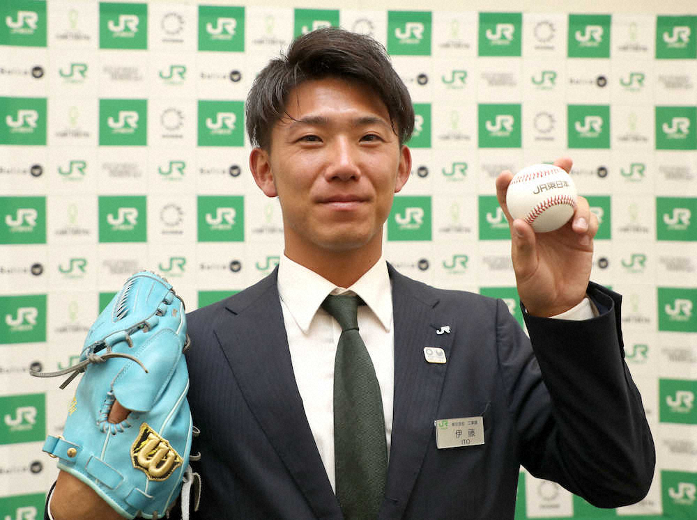 阪神2位指名のJR東日本・伊藤将司　「甲子園でまた野球が出来ることがうれしい」