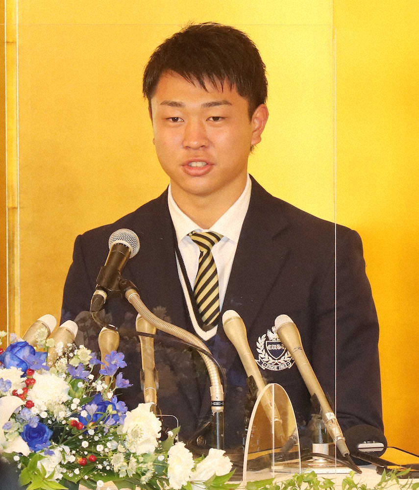 中日ドラ1の高橋宏斗　球団史上最高年俸で仮契約　「日本一に一番貢献できる投手に」