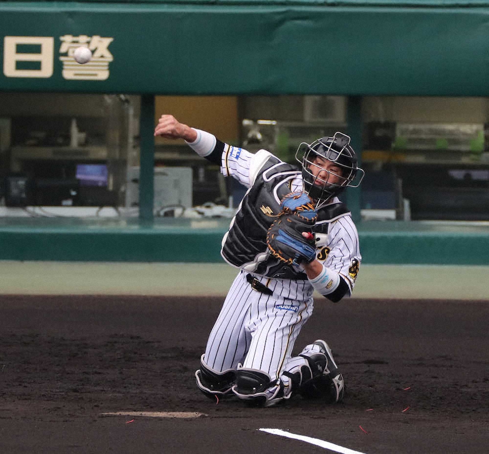 阪神・梅野　バズーカ“復肩”だ！今季盗塁阻止率悔しリーグ4位に進化誓う