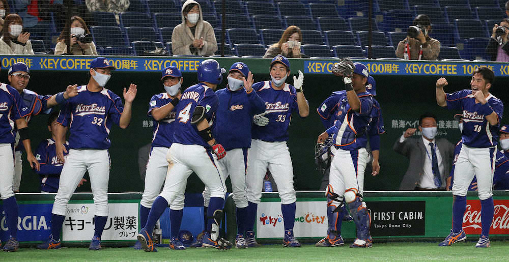 NTT東、猛打で8強　大会初コールド勝ち
