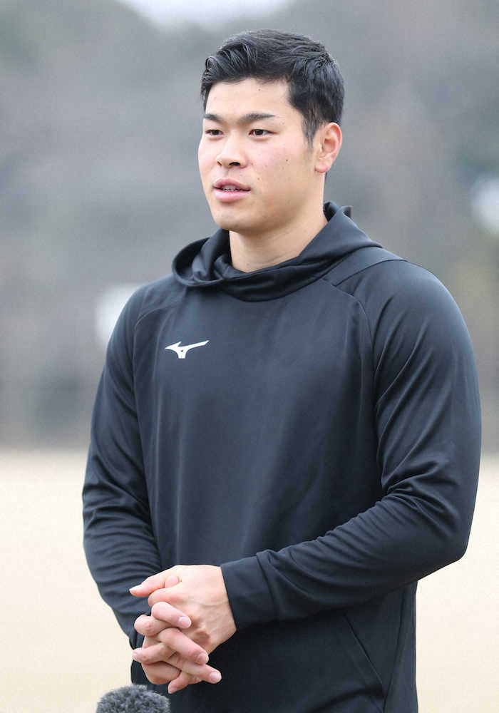 【画像・写真】阪神ドラ1・佐藤輝「誰からも目標になれるような超一流の選手に」誓いの入寮