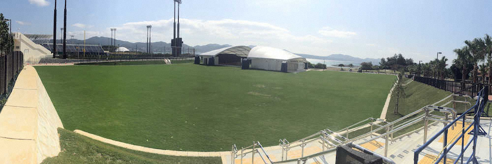 日本ハム　春季キャンプで使用、名護の球場に投手陣念願の新サブグラウンド完成