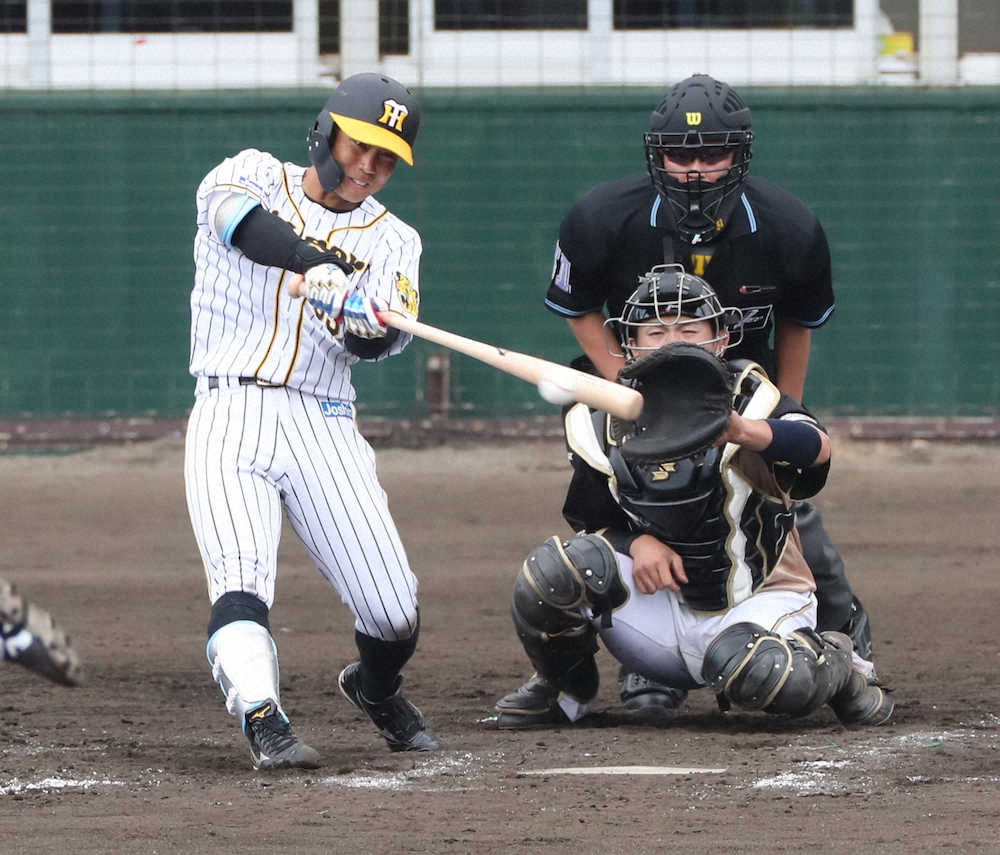 白星発進の阪神　今春初の対外試合全成績　糸原が2安打2打点　“開幕投手”の西純は3回3失点