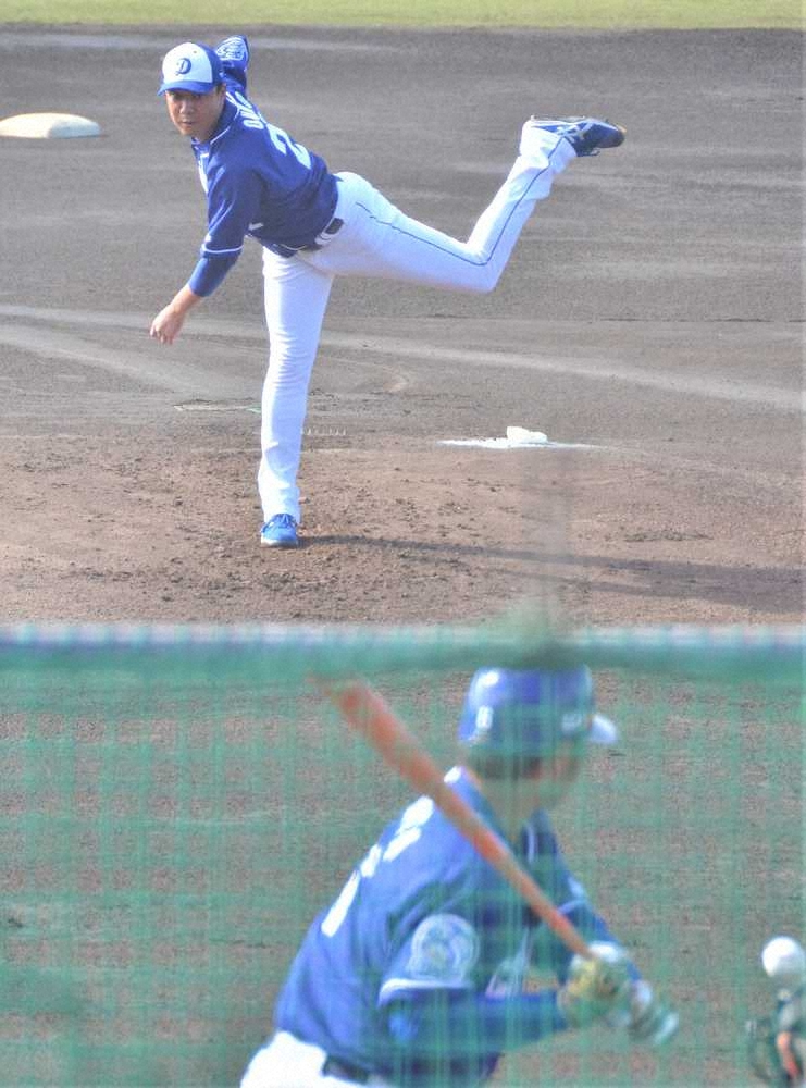 中日・大野雄　初のシート打撃で順調な仕上がり披露　本塁打許した高橋周に“リベンジ”3球三振